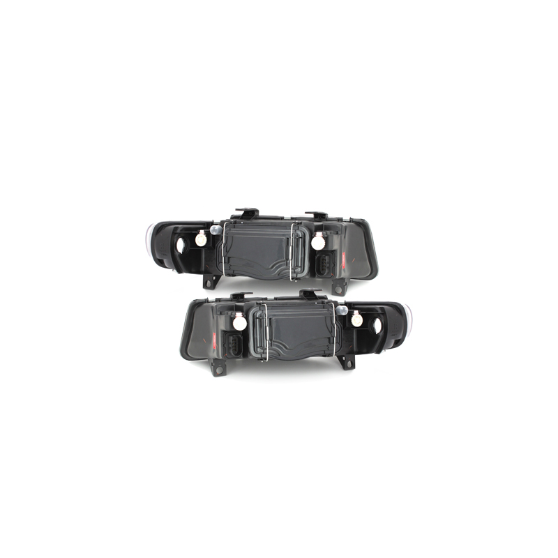 Phares avec anneaux lumineux LED Seat Leon/Toledo 99-04 Noir