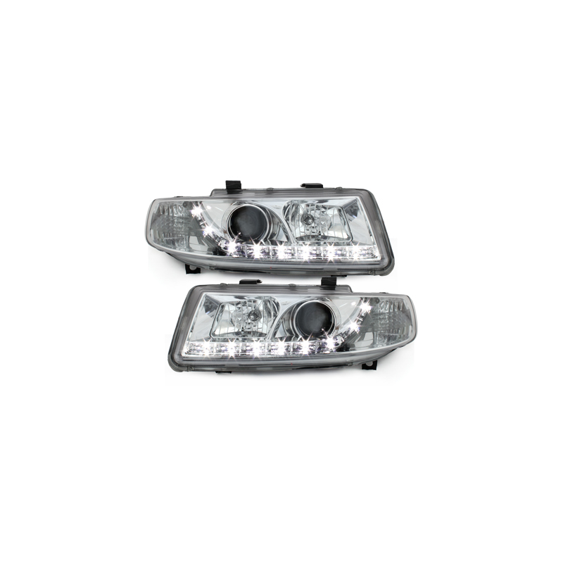  Phares LED DRL Seat Leon/Toledo 99-04 Chrome -  SWSI02GX