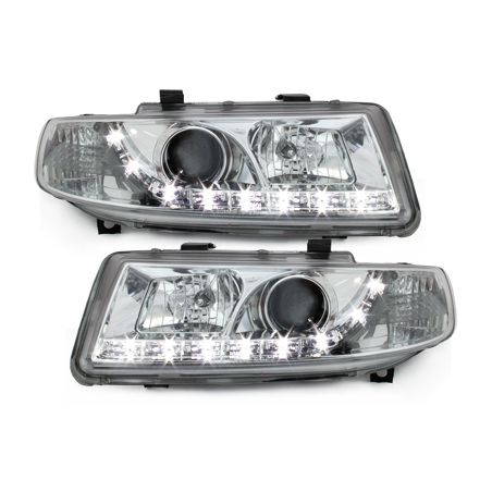  Phares LED DRL Seat Leon/Toledo 99-04 Chrome -  SWSI02GX