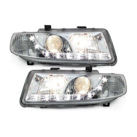  Phares LED DRL Seat Leon/Toledo 99-04 Chrome -  SWSI02GX