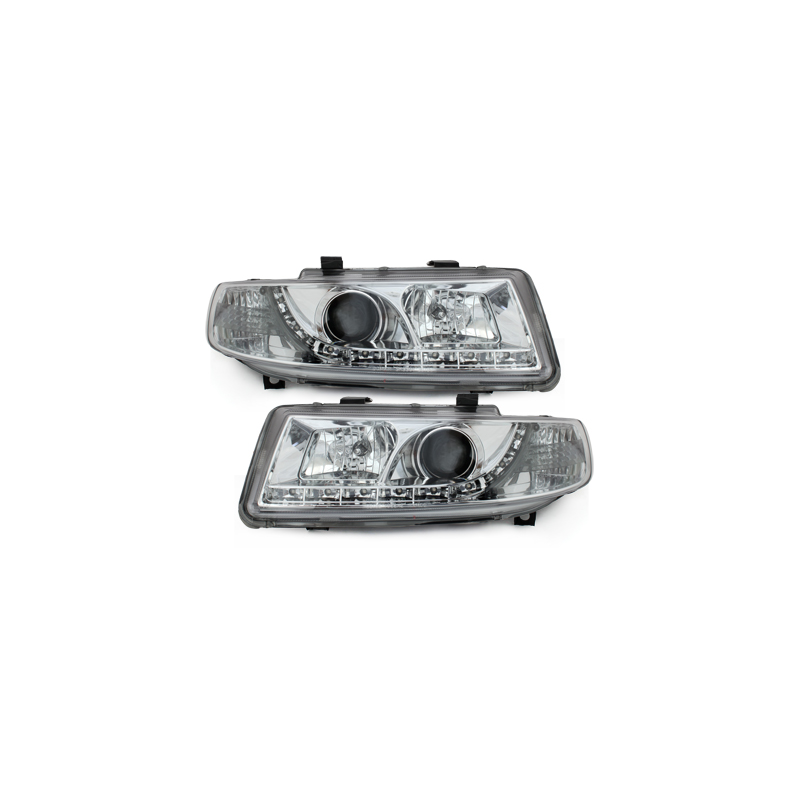  Phares LED DRL Seat Leon/Toledo 99-04 Chrome -  SWSI02GX