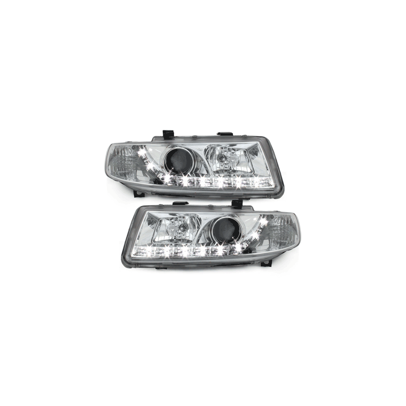 Phares LED DRL Seat Leon/Toledo 99-04 Chrome