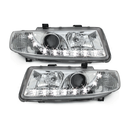 Phares LED DRL Seat Leon/Toledo 99-04 Chrome