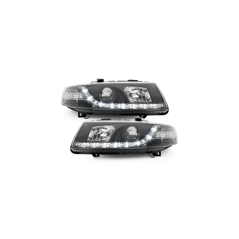  Phares LED DRL Seat Leon/Toledo 99-04 Noir -  SWSI02GXB