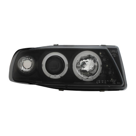  Phares Seat Ibiza 6K 93-00 2 (Cercle Halo) Noir -  SWSI03B