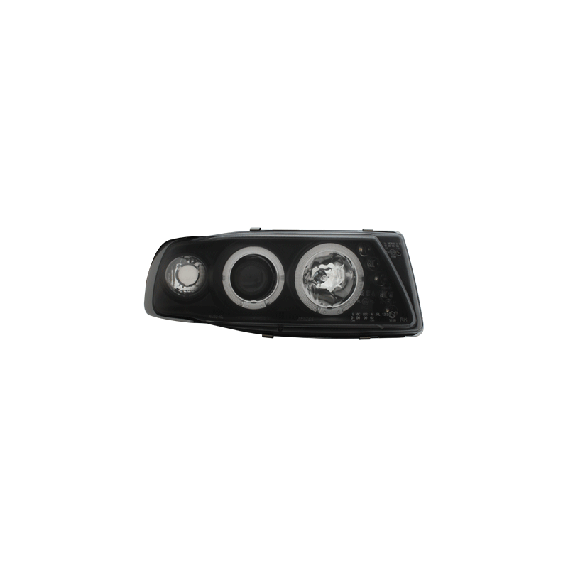  Phares Seat Ibiza 6K 93-00 2 (Cercle Halo) Noir -  SWSI03B
