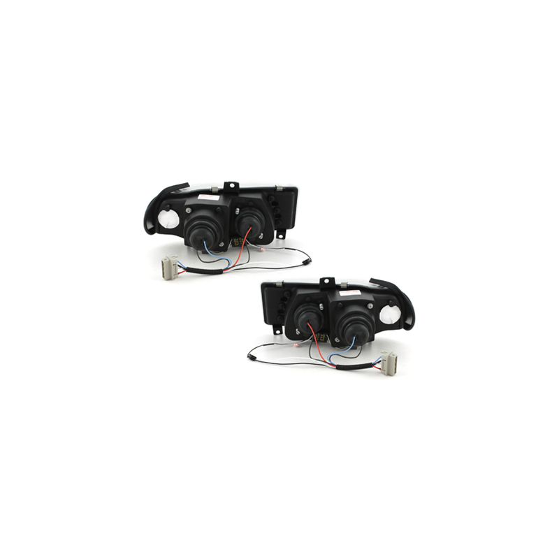  Phares bande LED Seat Ibiza 6K 93-00 (Optique Xénon) Chrome -  SWSI03GX