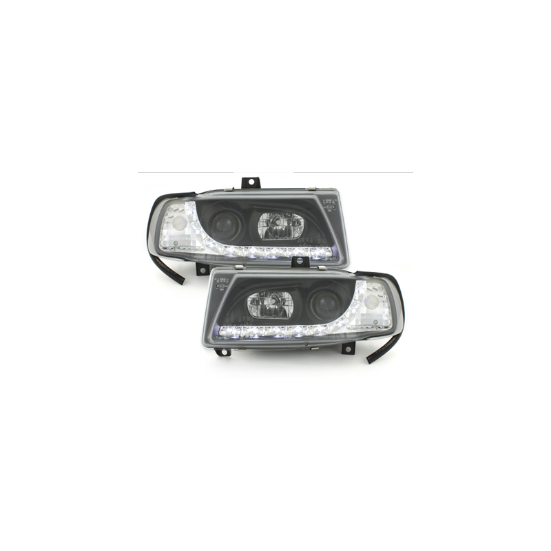  Phares bande LED Seat Ibiza 6K 93-00 (Optique Xénon) Noir -  SWSI03GXB