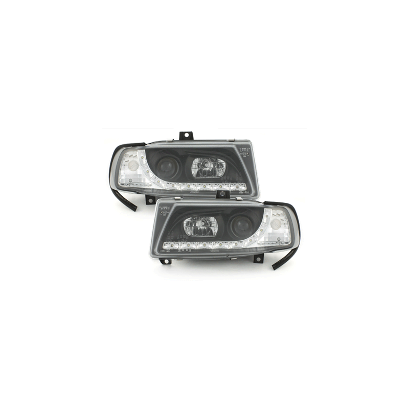  Phares bande LED Seat Ibiza 6K 93-00 (Optique Xénon) Noir -  SWSI03GXB