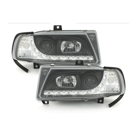  Phares bande LED Seat Ibiza 6K 93-00 (Optique Xénon) Noir -  SWSI03GXB