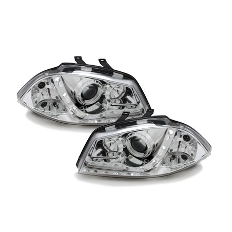  Phares LED DRL Seat Ibiza 6L 03-08 Chrome -  SWSI05AGX