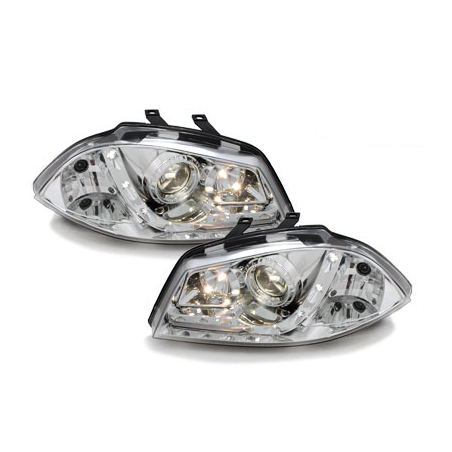 Phares LED DRL Seat Ibiza 6L 03-08 Chrome