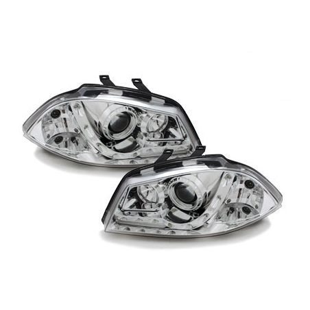 Phares LED DRL Seat Ibiza 6L 03-08 Chrome