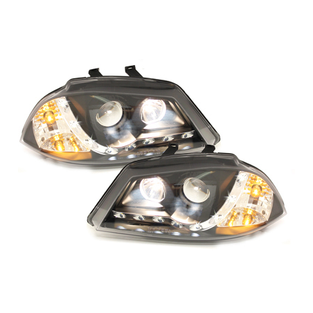  Phares LED DRL Seat Ibiza 6L 03-08 Noir -  SWSI05AGXB