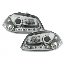 Phares LED DRL Seat Ibiza 6L 03-08 Chrome