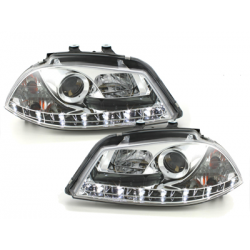  Phares LED DRL Seat Ibiza 6L 03-08 Chrome -  SWSI05LGX