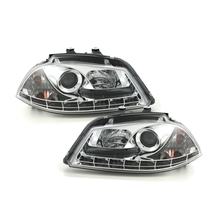 Phares LED DRL Seat Ibiza 6L 03-08 Chrome