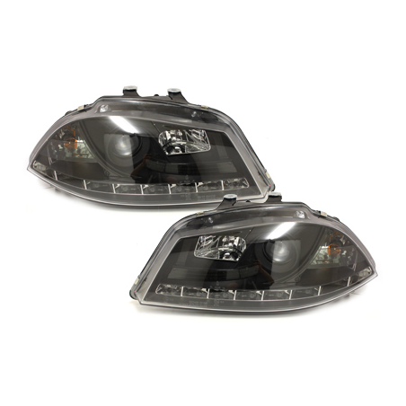  Phares LED DRL Seat Ibiza 6L 03-08 Noir -  SWSI05LGXB