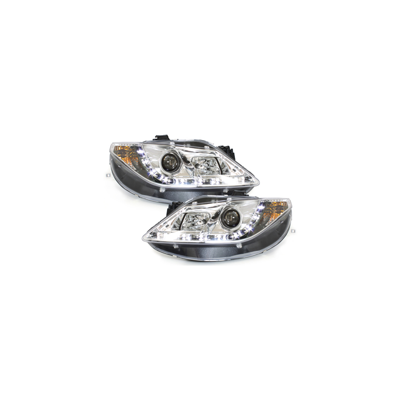  Phares LED DRL Seat Ibiza 6J 08 Chrome -  SWSI06LGX