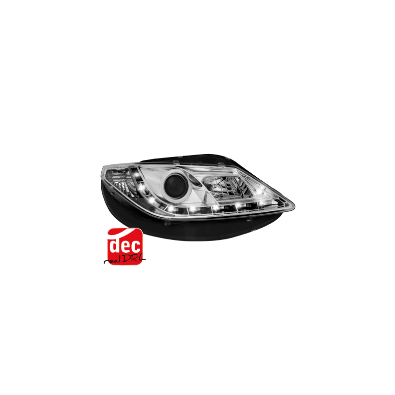 Phares LED DRL Seat Ibiza 6J 08 Chrome