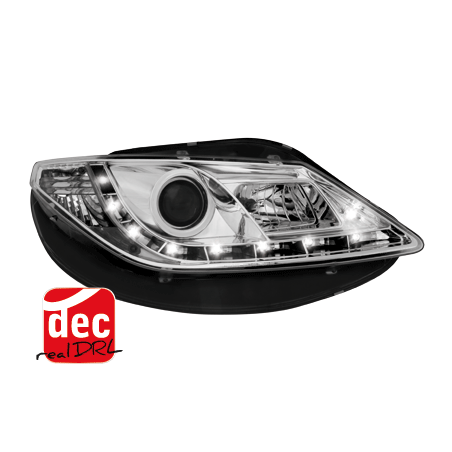 Phares LED DRL Seat Ibiza 6J 08 Chrome