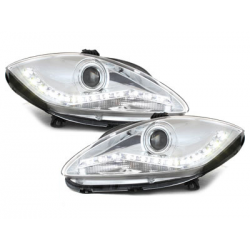 Phares avec feux diurnes Seat Leon 1P Chrome -  SWSI08EGX