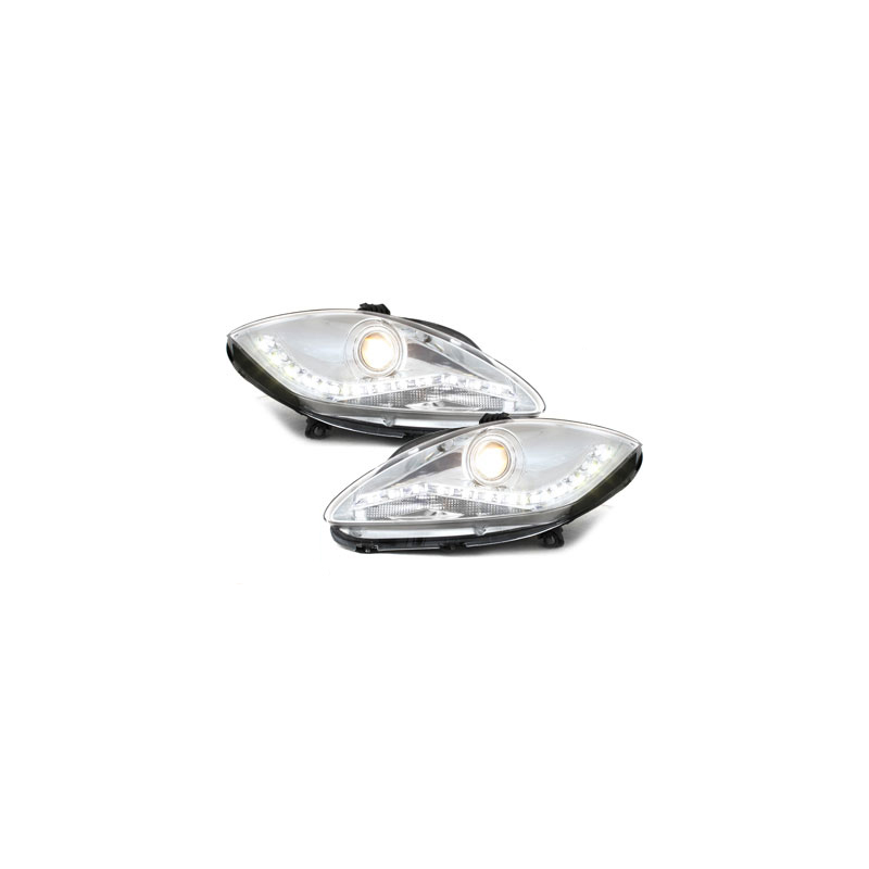  Phares avec feux diurnes Seat Leon 1P Chrome -  SWSI08EGX