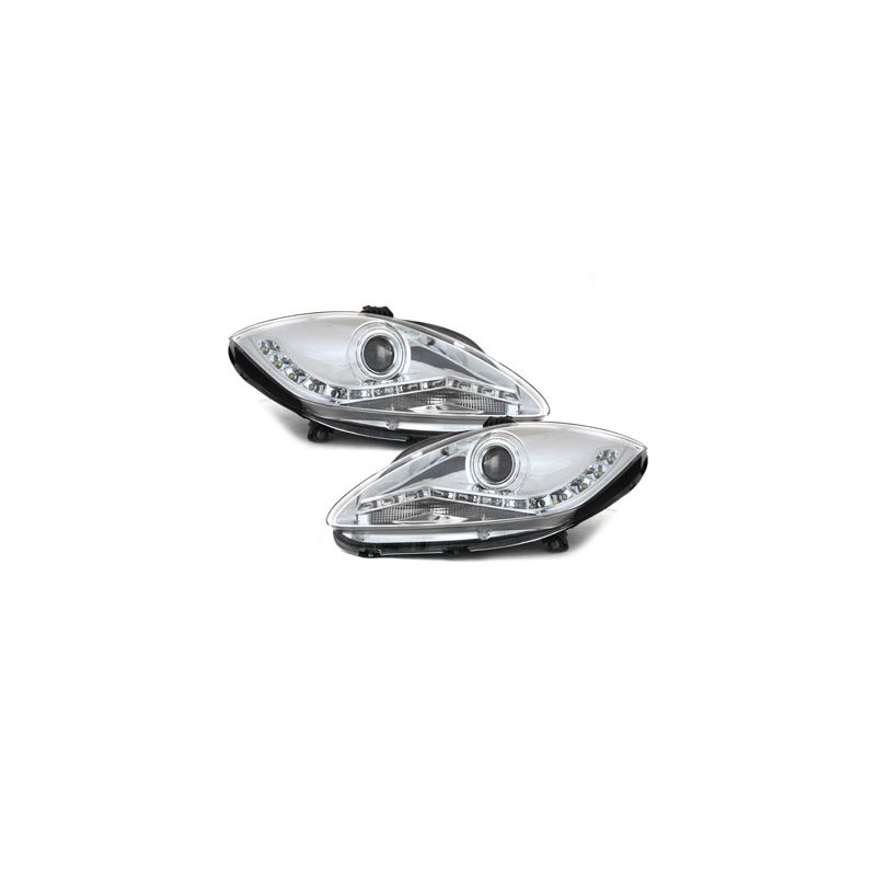  Phares avec feux diurnes Seat Leon 1P Chrome -  SWSI08EGX