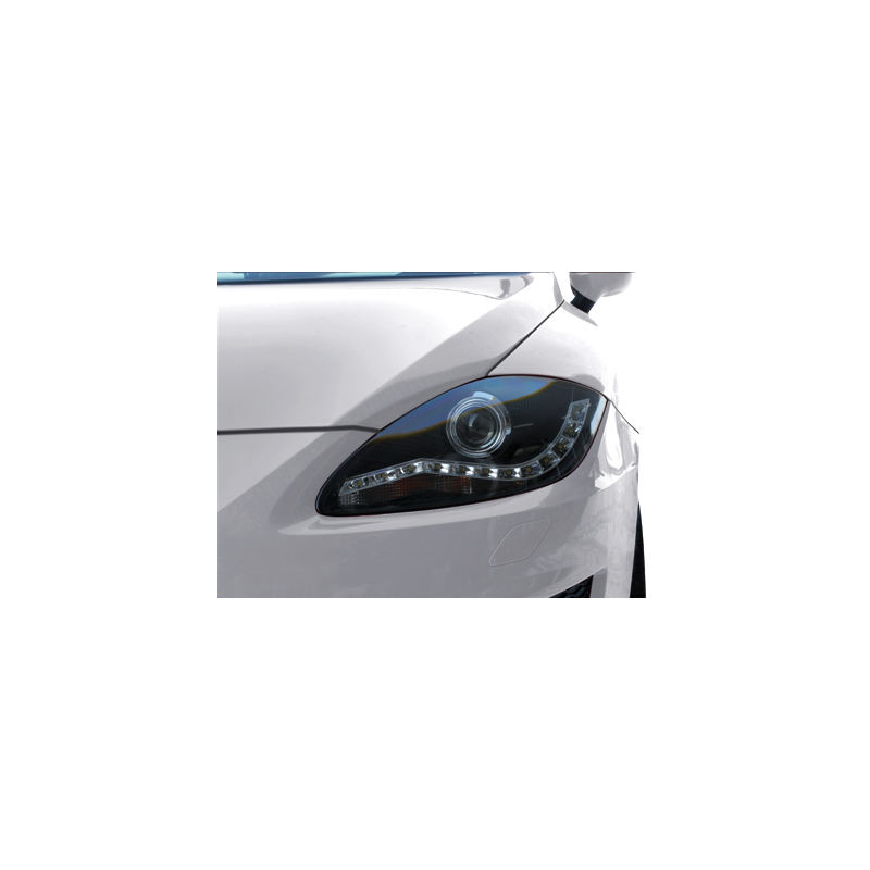  Phares avec feux diurnes Seat Leon 1P 09+ - Noir -  SWSI08EGXB