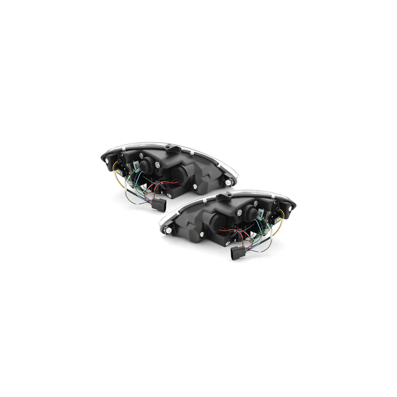 Phares bande LED Seat Leon 1P 09 - (Optique Xénon) Chrome