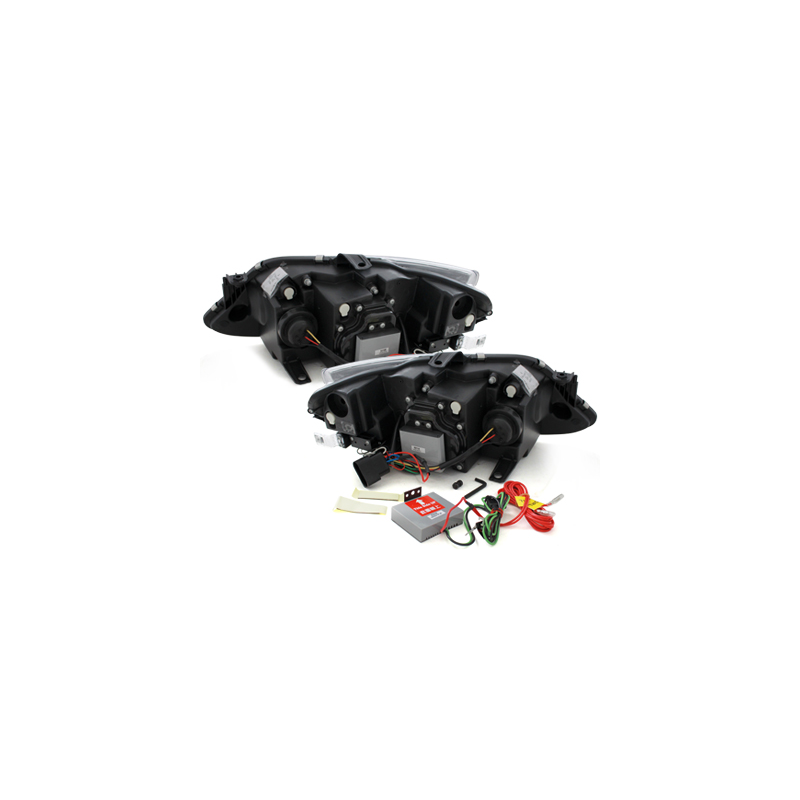  Phares avec feux diurnes Seat Ibiza 6J 12+_FR-Design" Noir" -  SWSI09LGXB