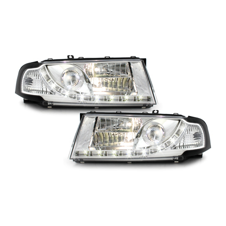 Phares LED DRL Skoda Octavia I 00-04  Chrome