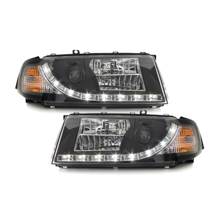 Phares LED DRL Skoda Octavia I 00-04 Noir