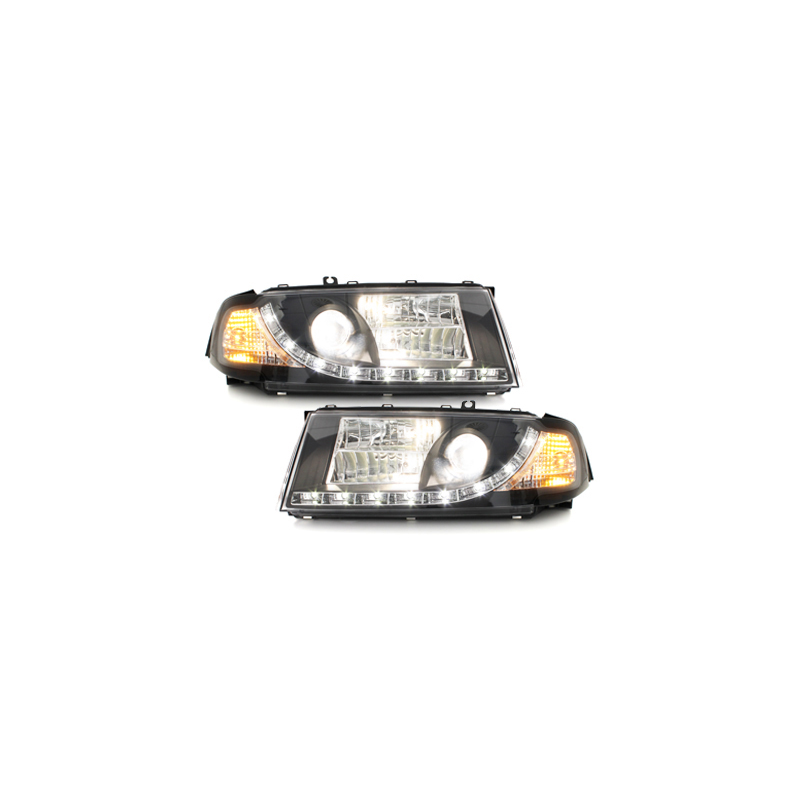 Phares LED DRL Skoda Octavia I 00-04 Noir