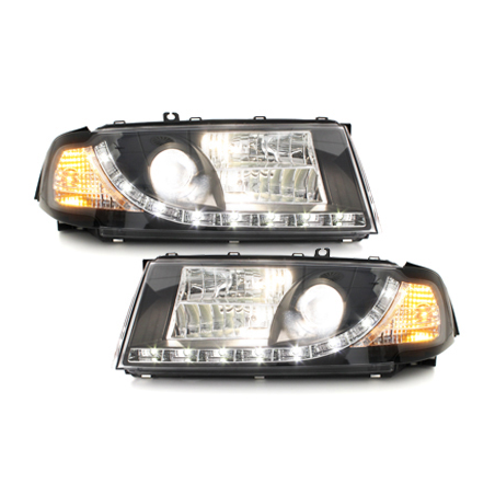 Phares LED DRL Skoda Octavia I 00-04 Noir