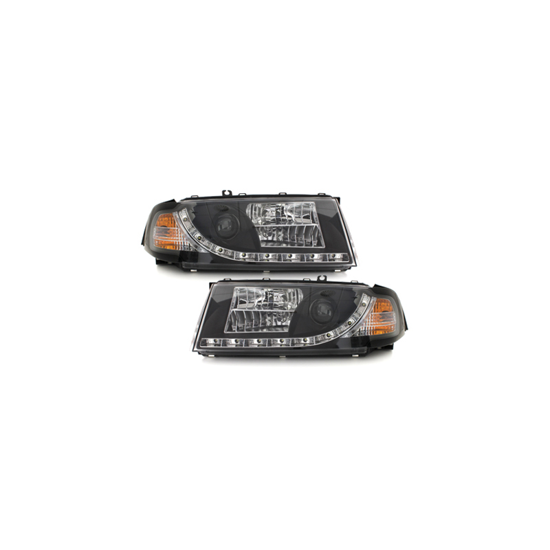 Phares LED DRL Skoda Octavia I 00-04 Noir