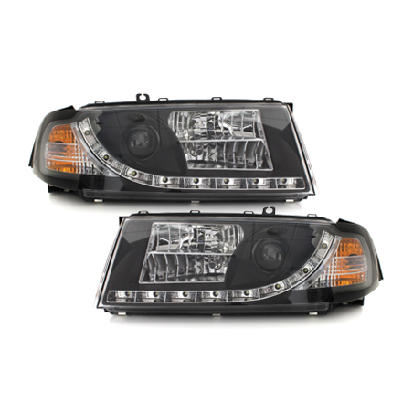 Phares LED DRL Skoda Octavia I 00-04 Noir