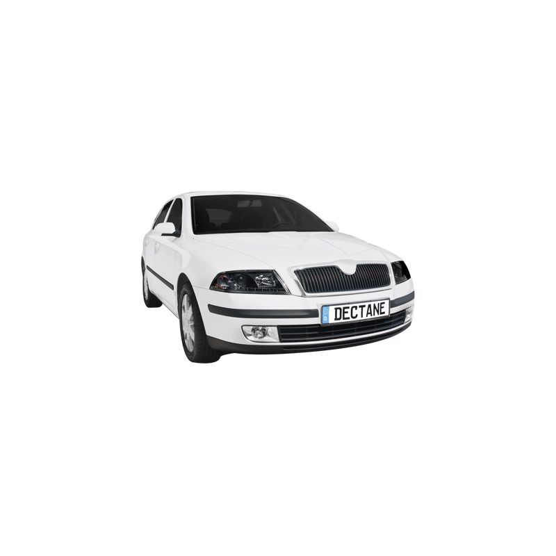 Phares LED DRL Skoda Octavia II 04-09 Noir