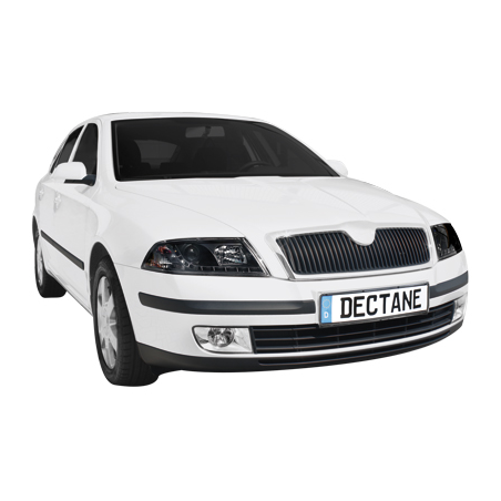 Phares LED DRL Skoda Octavia II 04-09 Noir