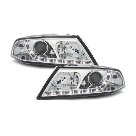 Phares LED DRL Skoda Octavia II 06-09 Chrome