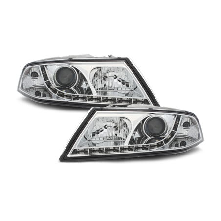 Phares LED DRL Skoda Octavia II 06-09 Chrome