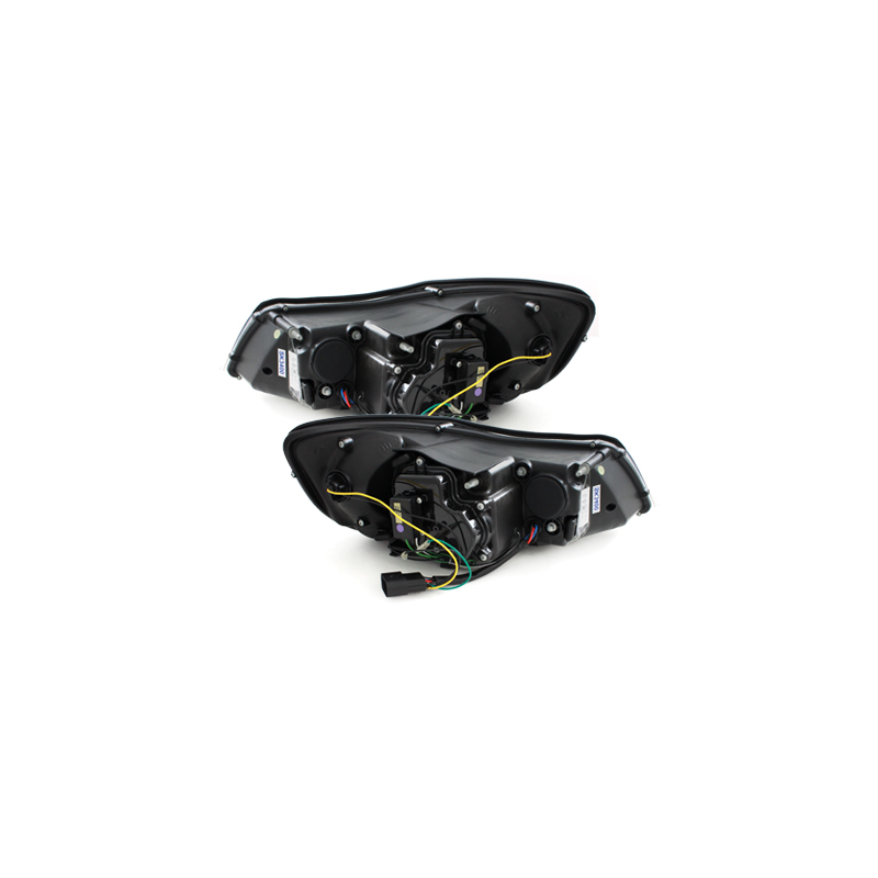 Phares avec feux de jour Skoda Octavia III 09-14 Noir