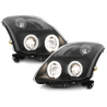 Phares Suzuki Swift 05-10 avec anneaux lumineux angel eyes CCFL Noir Phares Suzuki Swift 05-10 avec anneaux lumineux angel eyes CCFL Noir