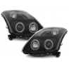Phares Suzuki Swift 05-10 avec anneaux lumineux angel eyes CCFL Noir Phares Suzuki Swift 05-10 avec anneaux lumineux angel eyes CCFL Noir