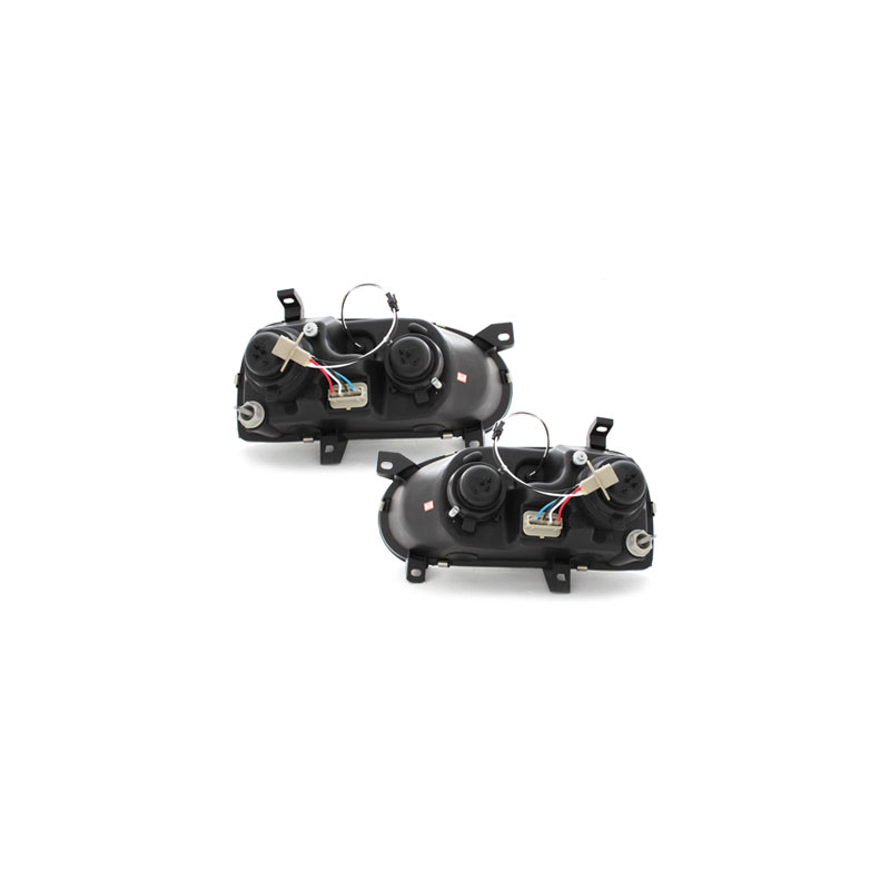 Phares avec LED DRL VW Golf III 92-98 Noir