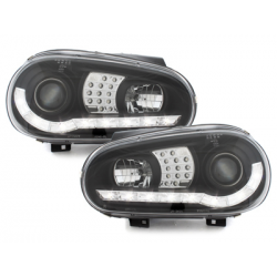 Phares LED DRL VW Golf IV 97-04  Noir