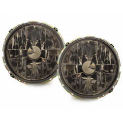 Phares VW Golf I 74-83+Cabrio Noir chrome