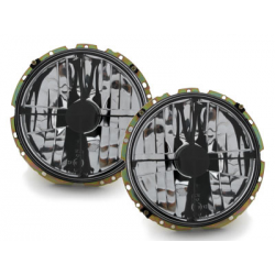 Phares VW Golf I 74-83 et Cabriolet avec croix  Chrome