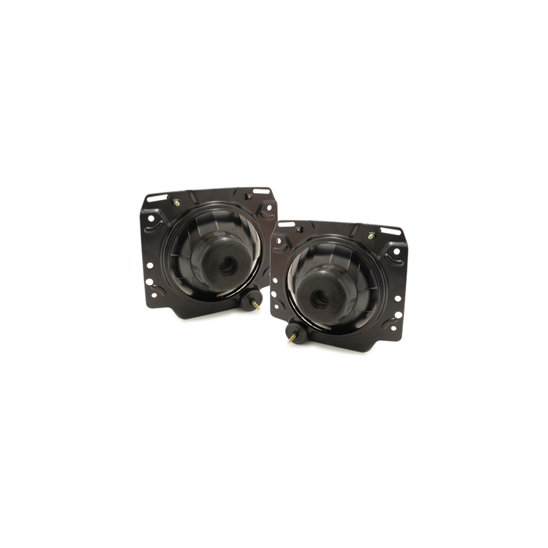 Phares VW Golf II 83-93 avec croix  Noir chrome