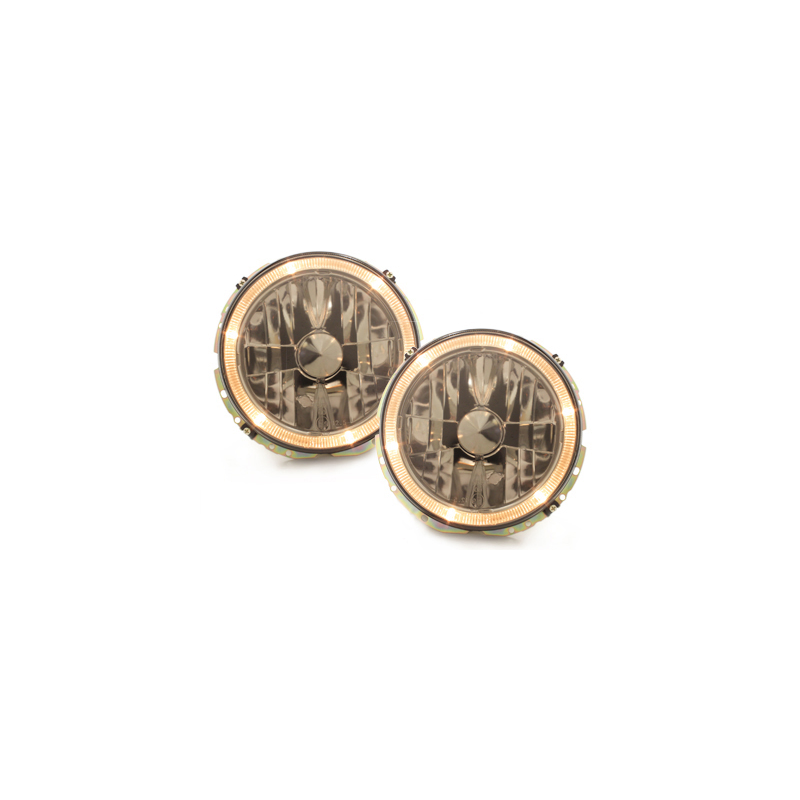 Phares VW Golf I _ Standlichtringe  Noir chrome